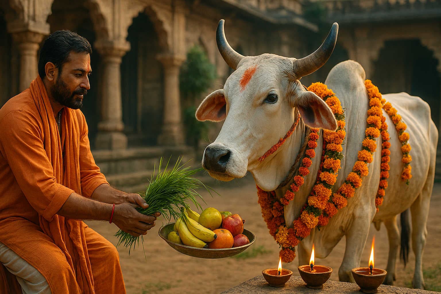 Cow Feeding – A Sacred Duty