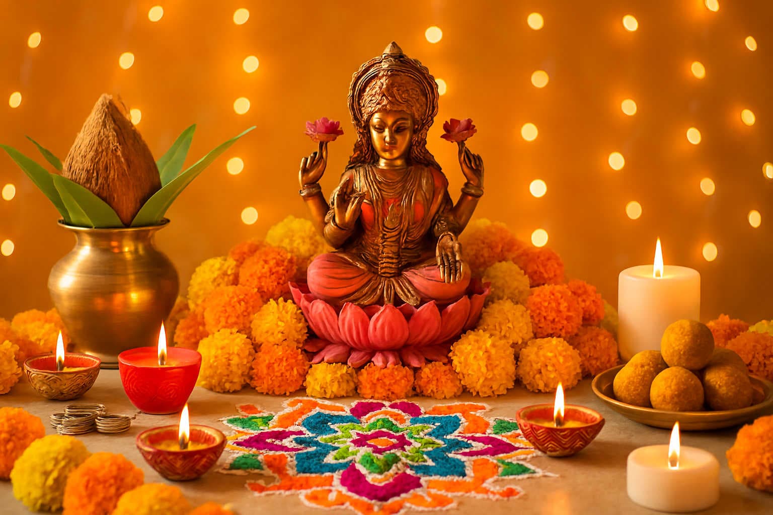 How to Do Lakshmi Puja at Home on Diwali