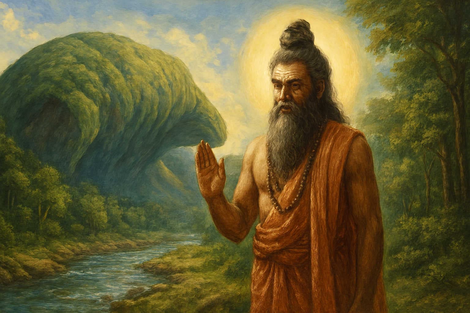 Sage Agastya and the Vindhya Mountains – The Story of Humility and Balance