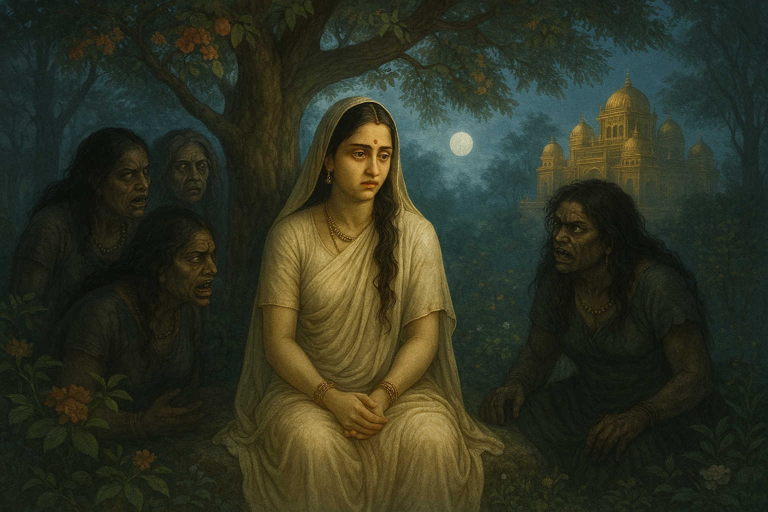 Sita in Ashok Vatika