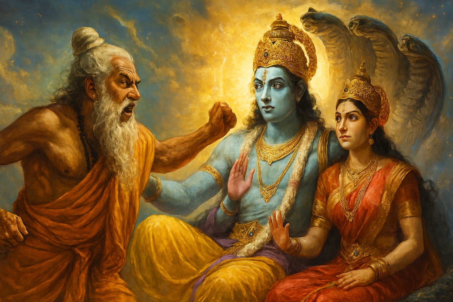 The Curse of Rishi Bhrigu on Lord Vishnu