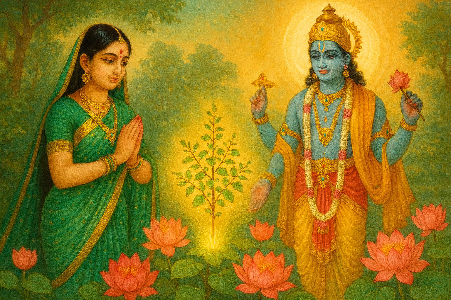 Tulsi and Vishnu – A Story of Devotion