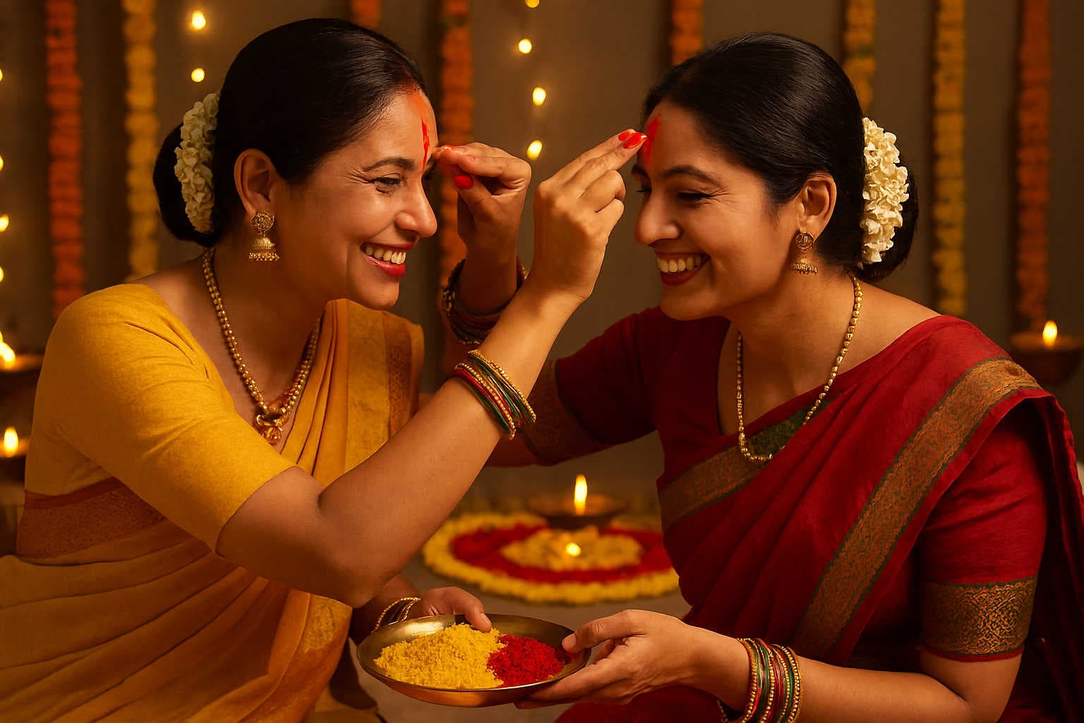 Why We Apply Haldi-Kumkum During Festivals