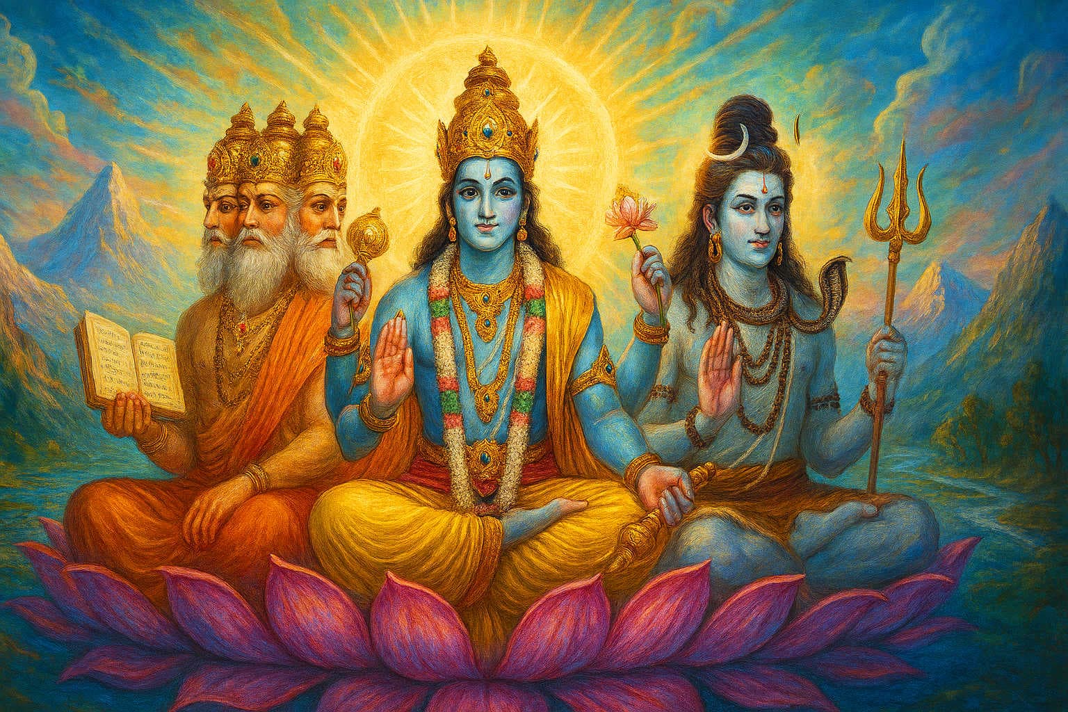 Brahma, Vishnu, and Mahesh – The Trimurti Explained