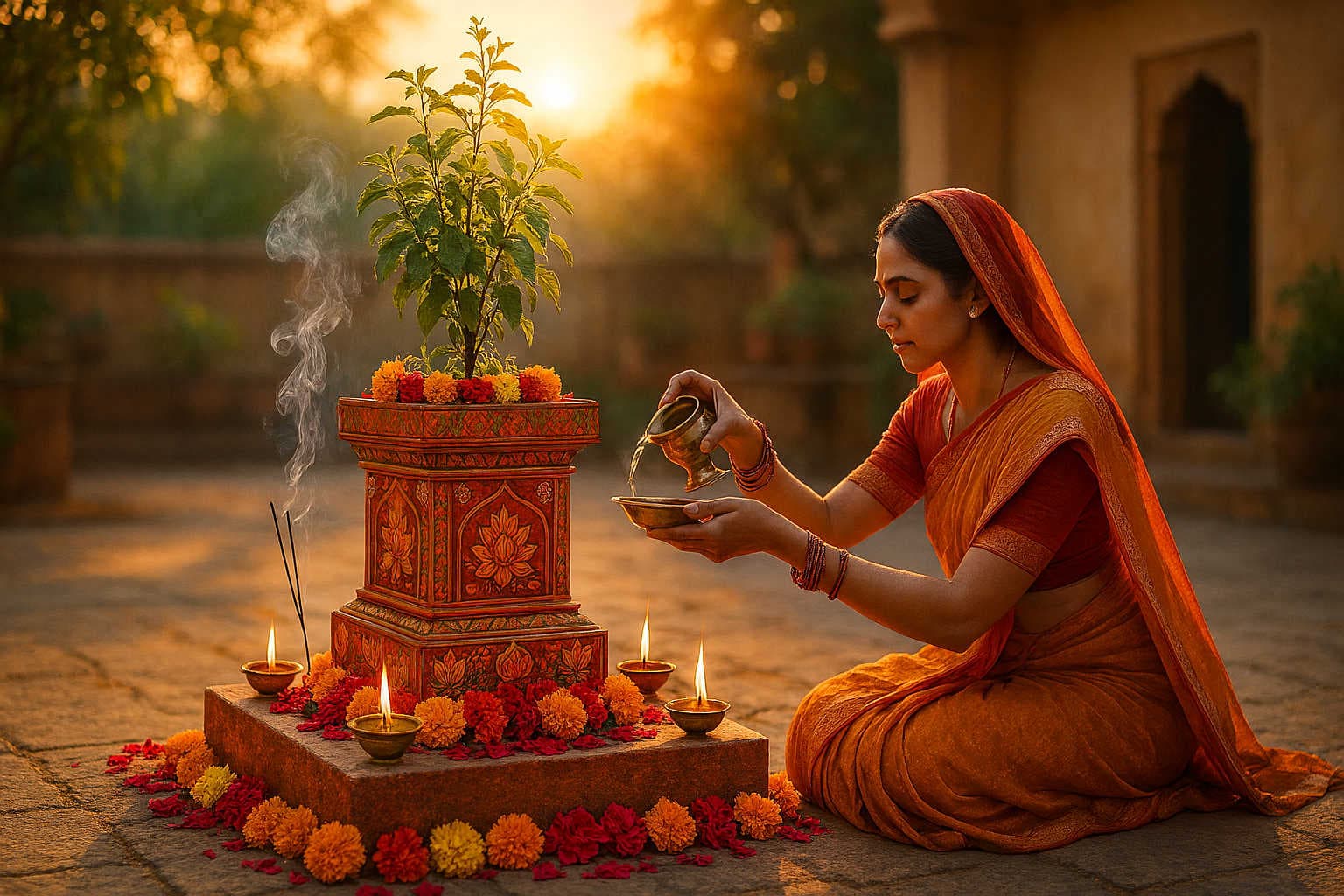 Daily Worship of Tulsi Plant – Significance and Method