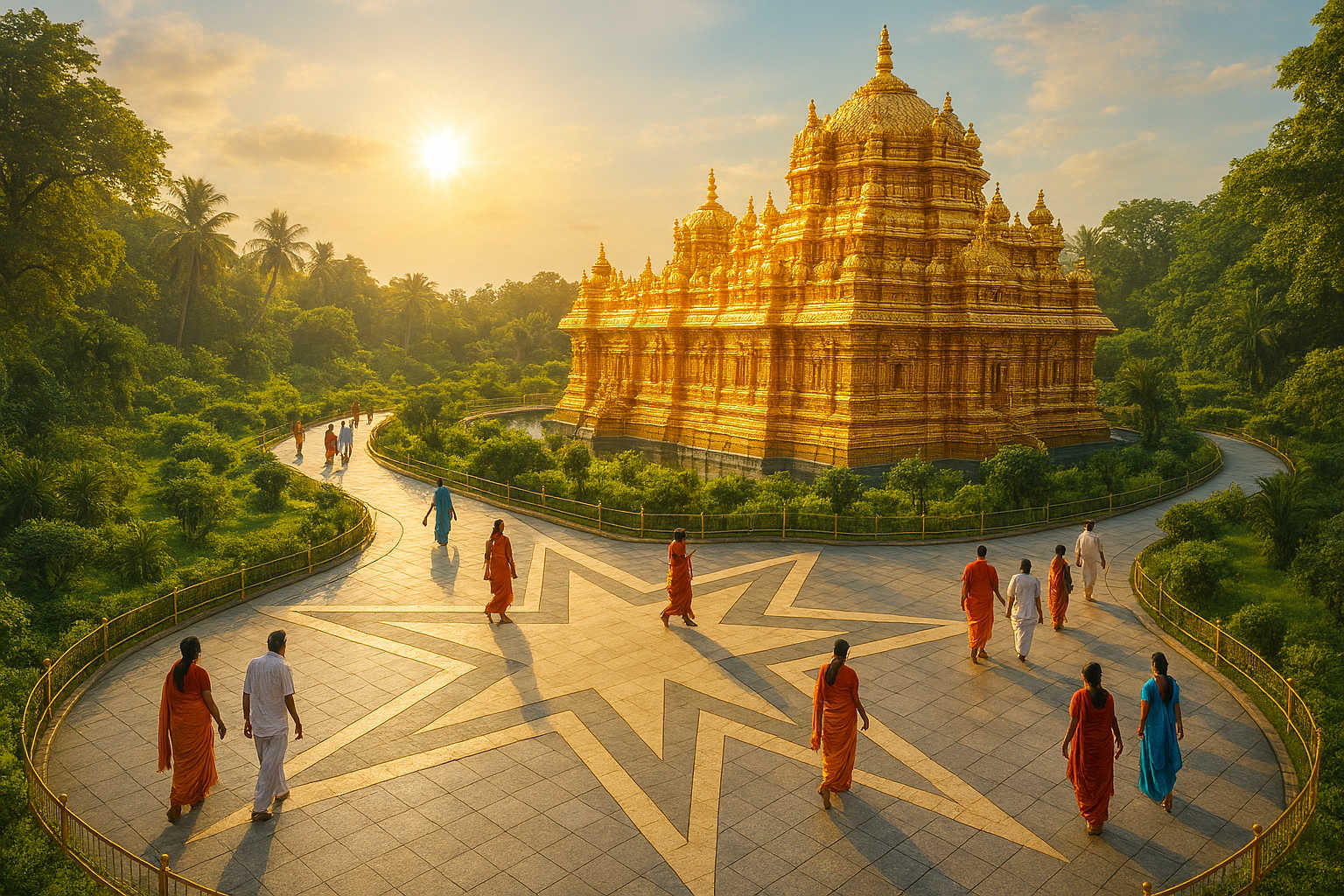 Golden Temple of Sripuram – Made Entirely of Gold