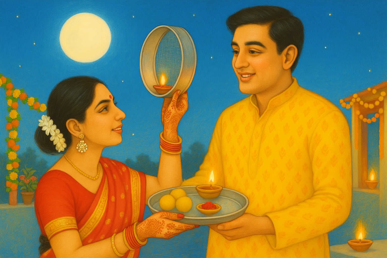 Karwa Chauth – A Day of Love, Prayer, and Dedication
