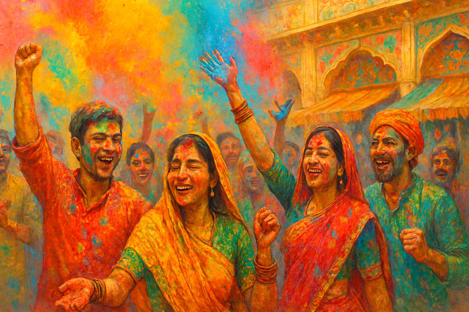Symbolism of Colors in Holi – More Than Just Fun
