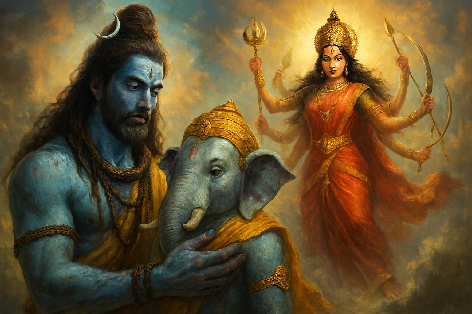 The Birth of Ganesha – Beheading and Restoration