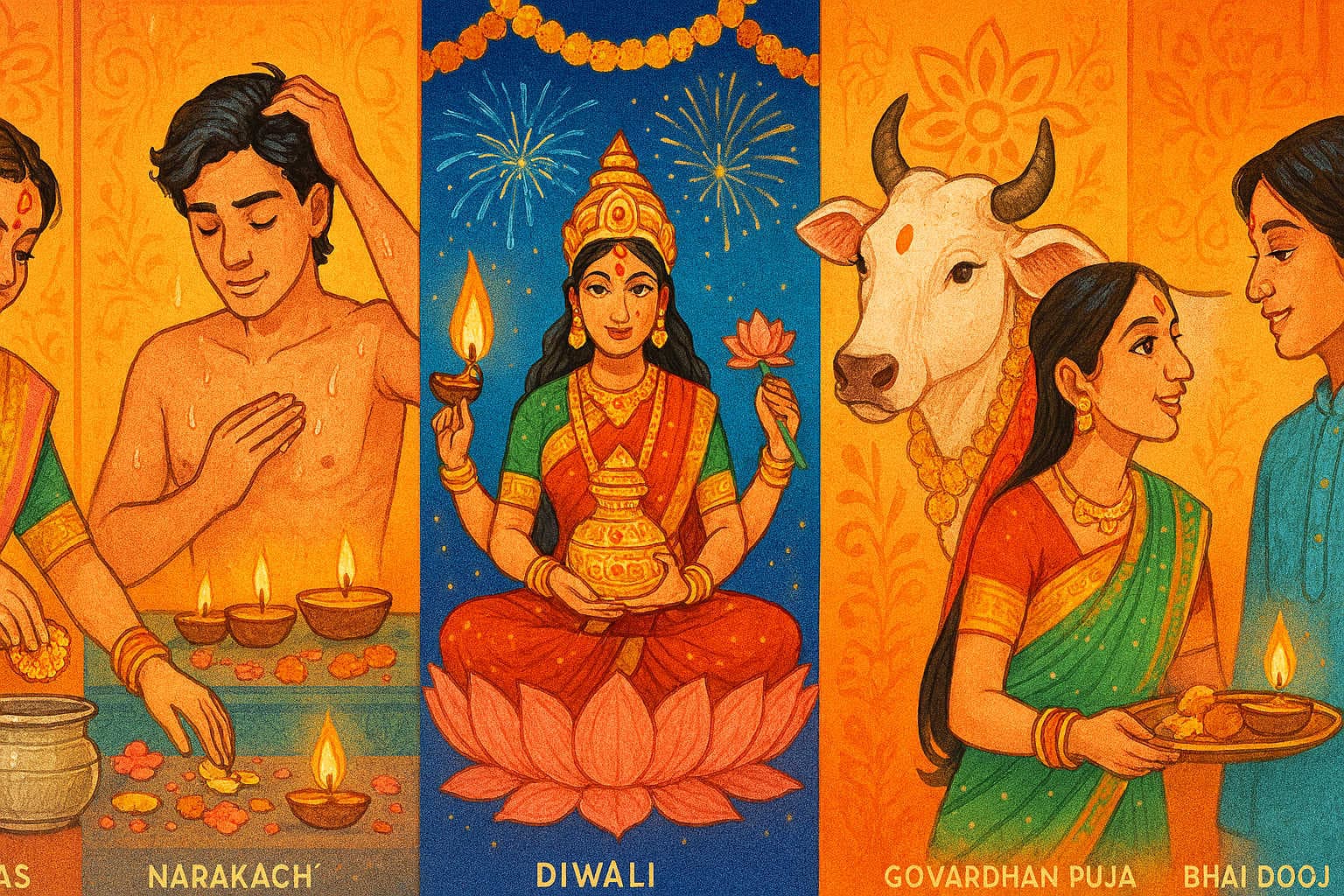 Why Diwali Lasts for 5 Days – Meaning of Each Day