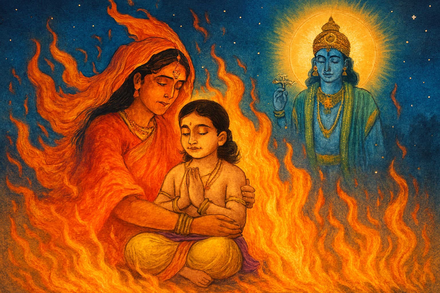 Why We Burn Holika on Holi Eve – Story of Prahlad